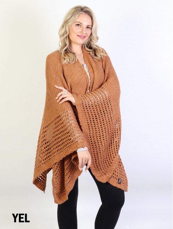 Open Knitted Cape Open Knitted Cape